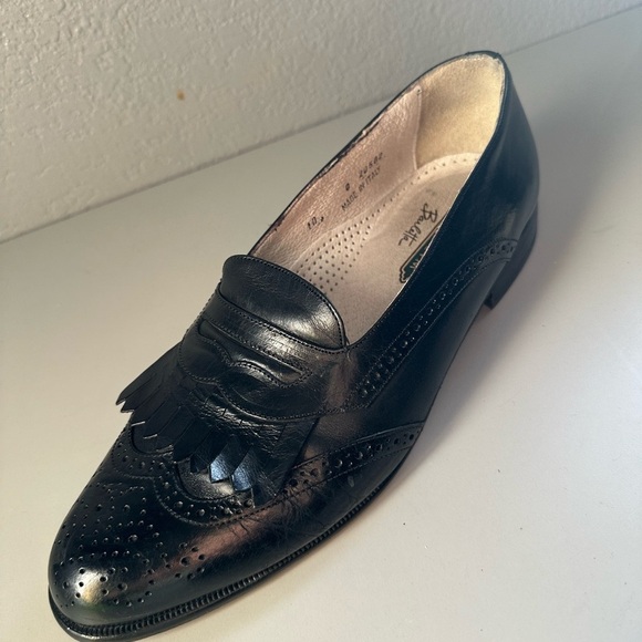 Florsheim barletta men’s black  loafers made in Italy size 10 main image 9